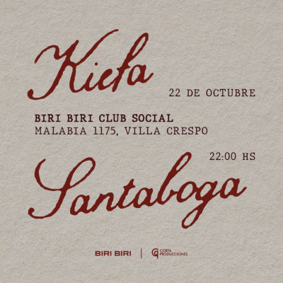 KIEFA + SANTABOGA 22 10 2026